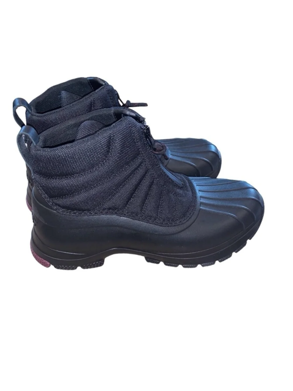 Sperry duck float zip seacycled boots black size 6